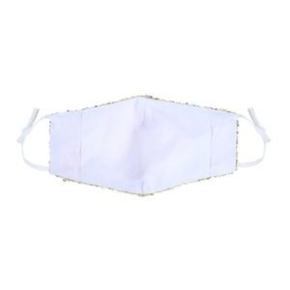 Champagne Rose Or Gold Sequin Face Mask - Picture 7 of 7